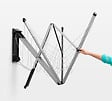 BRABANTIA - Séchoir Wallfix, 24m, avec Housse - Metallic Grey - vignette