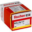 FISCHER - Cheville à frapper N 5x25- 1 F avec collerette plate et clou - vignette