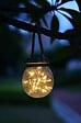 GALIX - Lampe solaire de table en verre - Blanc - Diam.116xH.272mm - vignette