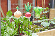 SMARTSOLAR - Pique veggie décorative métal - Mix 3 designs - 50x7.5x7.5cm - vignette