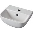 GODART - Lave mains en céramique à suspendre 36 cm avec trop plein blanc brillant - Leoni - vignette