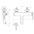 ESSEBAGNO - Luisa mitigeur bain-douche mécanique gris gun métal - vignette