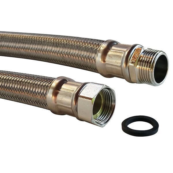 SOMATHERM FOR YOU - Flexible chauffage 1 écrou tournant 3/4" - 1 raccord Mâle 3/4" - 1000 mm - large