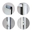 VOLET-MOUSTIQUAIRE - Lot de 2 Moustiquaires Latérales ALU H220 cm x L160 cm Blanc - vignette