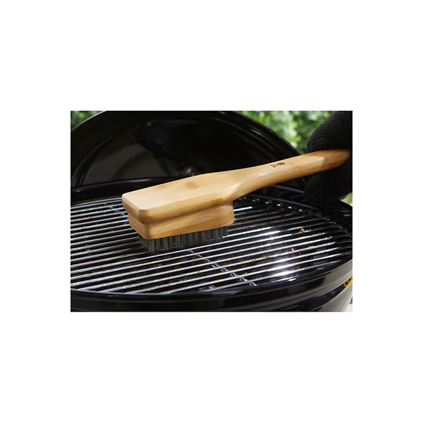 WEBER - Brosse de nettoyage WEBER - pour barbecue - bambou - 30cm - large