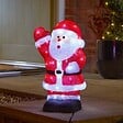 SMARTSOLAR - Figurine lumineuse Père Noël Ice - Acrylique - 60 LED - vignette