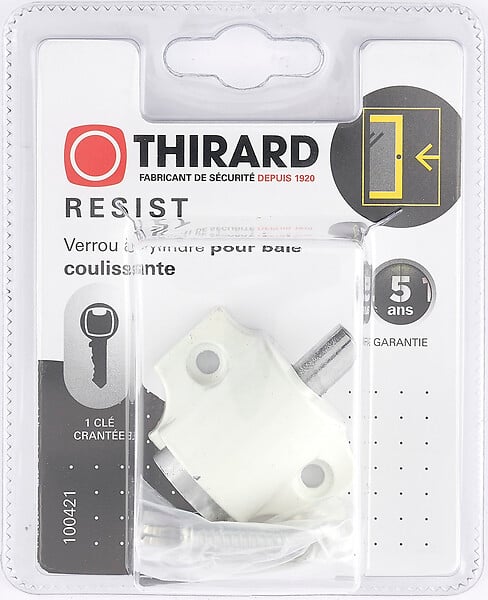 THIRARD - Verrou à cylindre et pêne poussoir - large