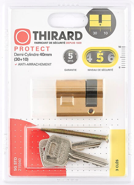 THIRARD - Cylindre STD 30x10mm 3 clés - large