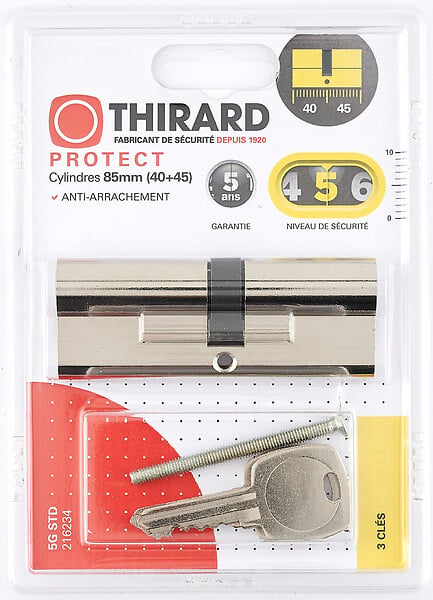 THIRARD - Cylindre STD 40x45mm 3 clés - large