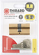 THIRARD - Cylindre en laiton STD - 30x30mm - 3 clés - vignette