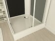 ONDEE - Cabine de douche MELIA - Sans silicone - 80x80cm - Profilés aluminium - Blanc - En kit - vignette