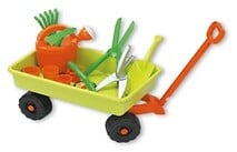 ANDRONI - Chariot de jardin pour enfant en plastique Androni - Multicolore - 11 accessoires - large