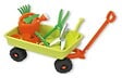 ANDRONI - Chariot de jardin pour enfant en plastique Androni - Multicolore - 11 accessoires - vignette
