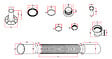 AURLANE - Bonde Diamètre 90 mm pour receveur - Capot Chrome - Evacuation Horizontale - vignette