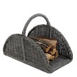 DIXNEUF - Panier à bois Jonka en rotin - Gris - Capacité 10 bûches - vignette