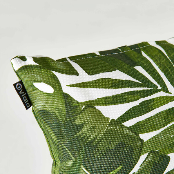 OVIALA - Lot de 2 coussins carrés polyester jungle 45x45x8 cm - Quito - large