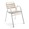 OVIALA - Fauteuil de jardin bois et aluminium  - Times Square - vignette