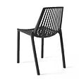 OVIALA - Chaise de jardin ajourée en plastique noir - Paris - vignette