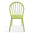 OVIALA - Chaise bistrot de jardin en métal vert - Honfleur - vignette