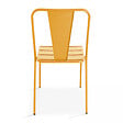 OVIALA - Chaise de jardin bistrot en métal jaune - Dieppe - vignette
