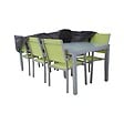 OVIALA - Housse de table de jardin rectangulaire grise 200 x 130 cm  - Cov'Up - vignette