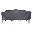 OVIALA - Housse de table de jardin rectangulaire grise 200 x 130 cm  - Cov'Up - vignette