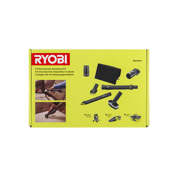 RYOBI - Pack RYOBI Aspirateur eau et poussière RYOBI 1250W - 20L - RVC-1220I-G - 6 accessoires nettoyage automobile - RAKVA04 - large