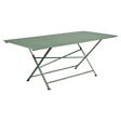FERMOB - Table de jardin acier Cargo – Vert cactus – H74xL190xP90cm - vignette