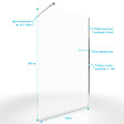 AURLANE - Paroi de Douche 120x200cm Verre Transparent - Barre de Fixation Extensible et Profil Chrome - vignette