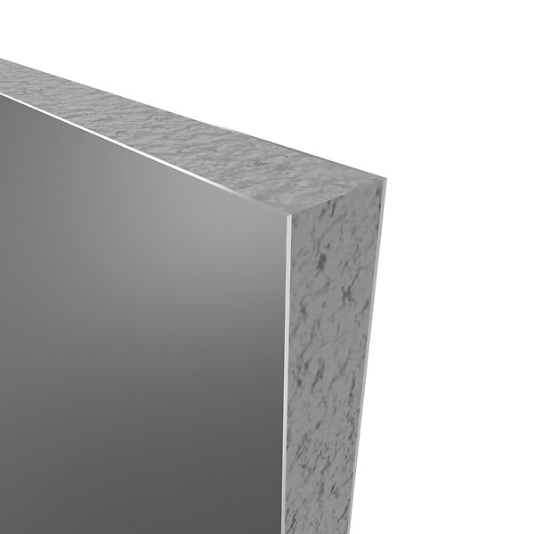 AURLANE - LOT de 2 Panneaux Muraux Aluminium GRIS 90+120x210 cm avec Profilés ANODISE BRILLANT - WALL'IT - large