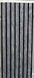 MOREL - Rideau de porte chenilles - Gris et noir - 90x220cm - vignette