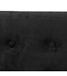 ATMOSPHERA - 2 en 1 Pouf pliant double et coffre de rangement Velours noir 76 x H 38 cm - vignette