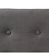ATMOSPHERA - 2 en 1 Pouf pliant double et coffre de rangement Velours Gris foncé 76 x H 38 cm - vignette