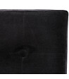 ATMOSPHERA - 2 en 1 Pouf pliant et coffre de rangement Velours Noir 38 x 38 cm - vignette