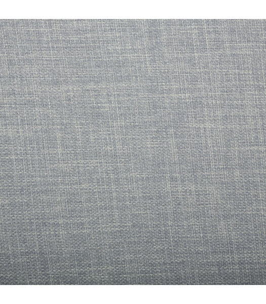 ATMOSPHERA - 2 en 1 Pouf pliant double et coffre de rangement Gris clair aspect Lin 76.6 x H 37.5 cm - large