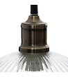 ATMOSPHERA - Luminaire Suspension en Verre texturé D 20 cm - vignette