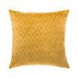 ATMOSPHERA - Coussin déhoussable Ocre motif en relief 40 x 40 cm - vignette