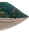 ATMOSPHERA - Housse de Coussin chenille Art déco Vert 40 x 40 cm - vignette
