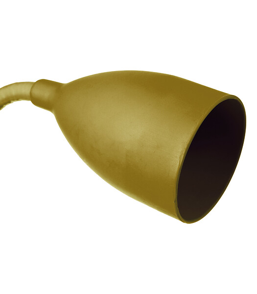 ATMOSPHERA - Lampe Pince en silicone et métal Ocre - large