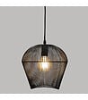 ATMOSPHERA - Luminaire Suspension en Métal filaire Noir D 26 cm - vignette