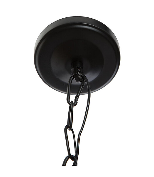 ATMOSPHERA - Luminaire Suspension Dôme en Métal Noir D 30 cm - large