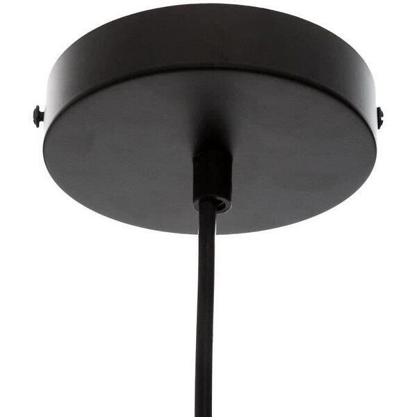 ATMOSPHERA - Luminaire Suspension en Métal filaire Noir D 34 cm - large