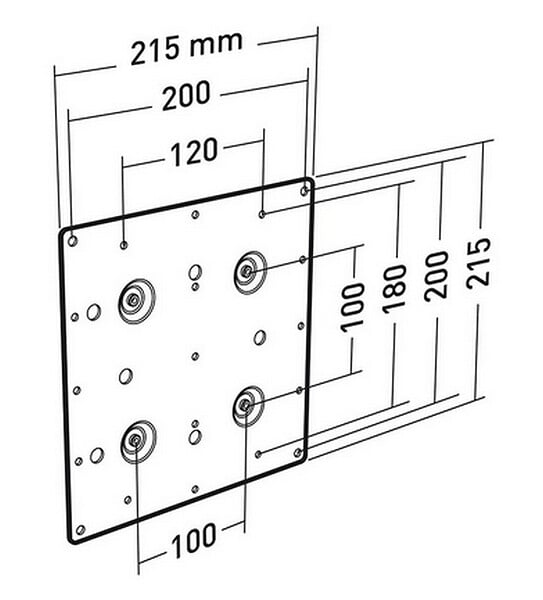 ERARD - Plaque Adaptatrice Jusqu'à Vesa 200 - 002491 - large
