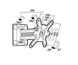 ERARD - support mural inclinable/orientable pour ecrans de 19 à  32 - 043420 - vignette