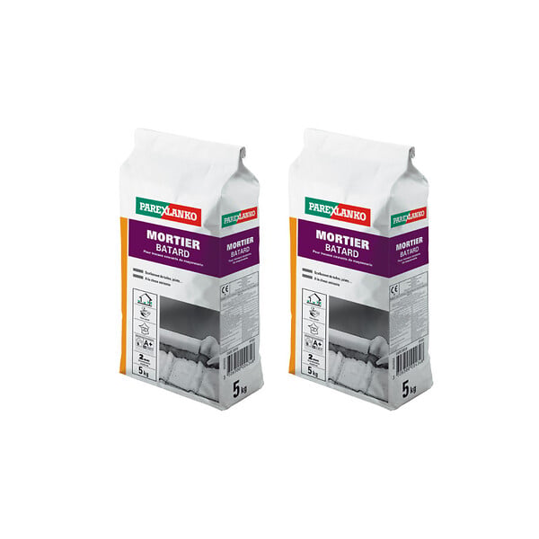 PAREXLANKO - Lot de 2 Mortiers bâtard PAREXLANKO - 5kg - large