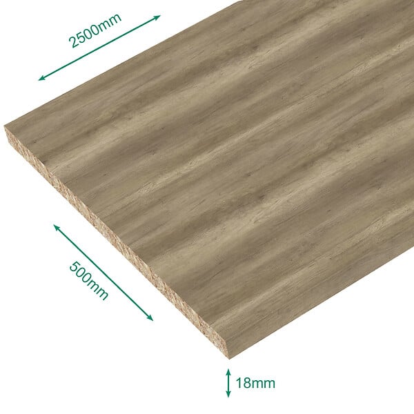 FORESTEA - Tablette mélaminé Authentique 2500 x 500 x 18 mm - PEFC 75% - large