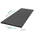 FORESTEA - Tablette mélaminé Elegant Black 2500 x 400 x 18 mm - PEFC 70% - vignette