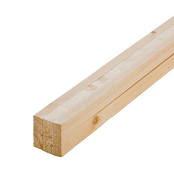 FORESTEA - Lot de 6 tasseaux sapin rabotés 2400 x 34 x 21 mm - FSC 100% - large