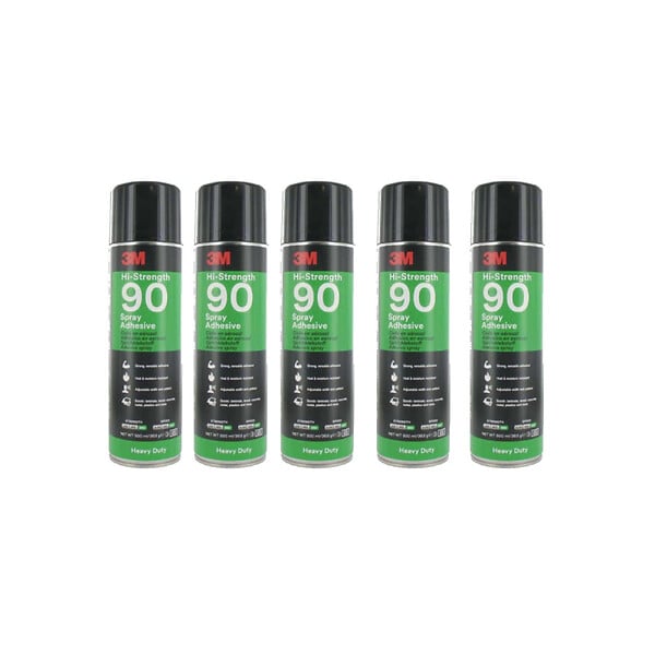 3M - Colle en aérosol 3M Hi-Strength 90 haute résistance x5 - large