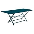 FERMOB - Table de jardin Bistro - Acier - Bleu - 8 personnes - vignette